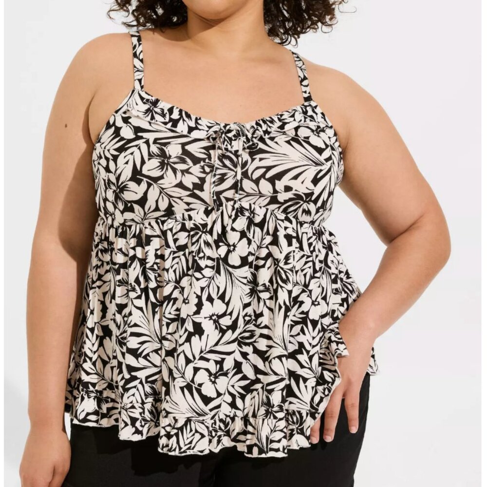 Torrid Tiered Ruffle Babydoll Top
